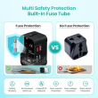 20W Universal Travel Adapter USB &amp; Type-C Fast Charging International Travel Plug for US UK EU AU | iCare