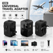 For12W Universal Travel Adapter with USB &amp; Type-C Port By iCare | Worldwide International Plug Converter for US, UK, EU &amp; AU | iCare