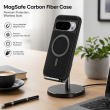 Google Pixel 10A MagSafe Carbon Fiber Texture Shockproof Case with Metal Ring Military Grade Drop Protection Cover Black | iCare