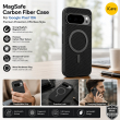 Google Pixel 10A MagSafe Carbon Fiber Texture Shockproof Case with Metal Ring Military Grade Drop Protection Cover Black | iCare