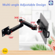 Wall Mount Stand Compatible with 4.7 to 13.5 Inch Smartphones &amp; Tablets By iCare | 360&deg; Rotating Adjustable Wall Holder | iCare