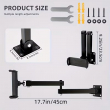 Wall Mount Stand Compatible with 4.7 to 13.5 Inch Smartphones &amp; Tablets By iCare | 360&deg; Rotating Adjustable Wall Holder | iCare