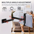 Wall Mount Stand Compatible with 4.7 to 13.5 Inch Smartphones &amp; Tablets By iCare | 360&deg; Rotating Adjustable Wall Holder | iCare