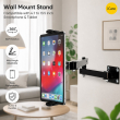 Wall Mount Stand Compatible with 4.7 to 13.5 Inch Smartphones &amp; Tablets By iCare | 360&deg; Rotating Adjustable Wall Holder | iCare