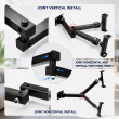 Wall Mount Stand Compatible with 4.7 to 13.5 Inch Smartphones &amp; Tablets By iCare | 360&deg; Rotating Adjustable Wall Holder | iCare