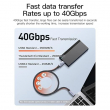 2m 40Gbps Data Transfer, USB4 Gen2 | By iCare USB C to C Fast Charging Cable for High-Speed Connectivity | iCare