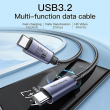 2M USB-C to USB-C Cable USB 3.2 Gen 2 | 20Gbps High-Speed Data Transfer | Fast Charging Type-C Cable | iCare