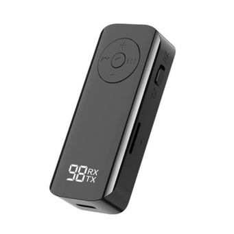 MX-M06 Bluetooth 5.3 Clip-On Audio Receiver &amp; Transmitter, Universal 3.5mm AUX By iCare Wireless Lavalier Style AUX Music Adapter | iCare