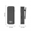 MX-M06 Bluetooth 5.3 Clip-On Audio Receiver &amp; Transmitter, Universal 3.5mm AUX By iCare Wireless Lavalier Style AUX Music Adapter | iCare
