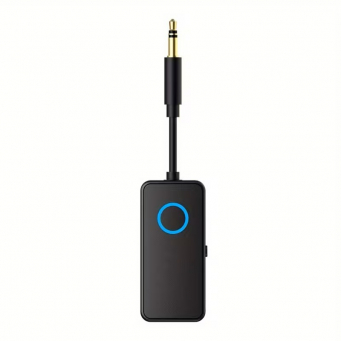 2-in-1 Bluetooth 5.4 Audio Adapter By iCare Wireless AUX Receiver &amp; Transmitter | 3.5mm Jack with Mic, Hi-Fi Stereo Sound | iCare