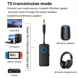 2-in-1 Bluetooth 5.4 Audio Adapter By iCare Wireless AUX Receiver &amp; Transmitter | 3.5mm Jack with Mic, Hi-Fi Stereo Sound | iCare