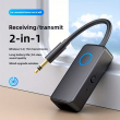 2-in-1 Bluetooth 5.4 Audio Adapter By iCare Wireless AUX Receiver &amp; Transmitter | 3.5mm Jack with Mic, Hi-Fi Stereo Sound | iCare