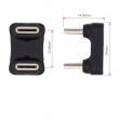 U-Shaped USB Type-C to Lightning OTG Converter | USB-C to Lightning Lavalier Microphone Recording Audio Adapter | iCare