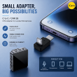 L-Shaped USB-C to Lightning Lavalier Microphone Audio OTG Adapter | iCare