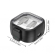Samsung Galaxy Buds 4 &amp; Buds 4 Pro (2026) Defender Crystal Clear Eggshell Case | Shockproof Slim Protective Cover &ndash; Black &amp; Clear | iCare