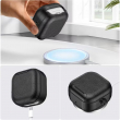 Samsung Galaxy Buds 4 &amp; Buds 4 Pro (2026) Premium Leather Texture PC+TPU Protective Case &ndash; Black | iCare