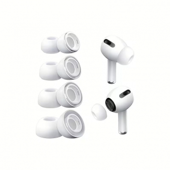 Earbuds Tips airpod Pro3 | AirPods Pro (3rd Gen) Silicone Ear Tips By iCare Replacement Ear Cushion Soft, Anti-Slip, Noise-Isolating (Pack of 4) | iCare