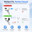 Earbuds Tips airpod Pro3 | AirPods Pro (3rd Gen) Silicone Ear Tips By iCare Replacement Ear Cushion Soft, Anti-Slip, Noise-Isolating (Pack of 4) | iCare