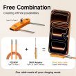 240W USB-C Fast Charging Adapter By iCare Cable Holder &amp; Foldable Stand &ndash; Orange | iCare