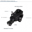 Bicycle Handlebars, Tripods, Gimbals &amp; Action Cameras Heavy Duty Tube Clamp Mount with 1/4" Screw | Universal Crab Claw Bracket | iCare