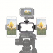 3in1 Tripod Mobile Holder | Smartphones, Gimbals, Tripods &amp; LED Lights 3-in-1 Universal Metal Phone Holder with Adjustable Clamp and 1/4 Inch Screw Mount | iCare