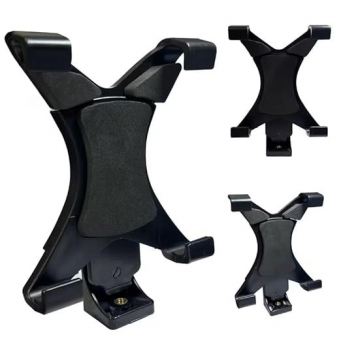 iPad, iPad Air, iPad Mini &amp; 8 &ndash; 11 Inch Tablets Adjustable Tripod Mount Holder Stand &ndash; Black | iCare