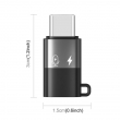 8-Pin (Lightning) to Type-C OTG Adapter | Handsfree &amp; Audio Compatible For iPhone &amp; Type-C Devices | iCare