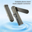 Android Smartphones &amp; Tablets USB-C Stand with 3.5mm AUX Adapter | Audio Converter &amp; Mobile Holder | Compact Design | iCare