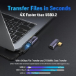 PD-C to USB-C Fast Charging Adapter | 40Gbps Data Transfer Converter for Mobile, Tablet and Laptop | iCare