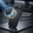 Magnetic Silicone Back Cover For Google Pixel GP9A | Matte Carbon Fiber Leather Finish | Shockproof Soft TPU Slim Case &ndash; Black | iCare