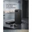 Magnetic Silicone Back Cover For Google Pixel GP9A | Matte Carbon Fiber Leather Finish | Shockproof Soft TPU Slim Case &ndash; Black | iCare