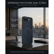 Magnetic Silicone Back Cover For Google Pixel GP9A | Matte Carbon Fiber Leather Finish | Shockproof Soft TPU Slim Case &ndash; Blue | iCare
