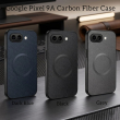 Magnetic Silicone Back Cover For Google Pixel GP9A | Matte Carbon Fiber Leather Finish | Shockproof Soft TPU Slim Case &ndash; Blue | iCare