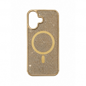 Apple iPhone 17 Glitter Diamond MagSafe Case Compatible | Shockproof Luxury Glitter Cover | Magnetic Wireless Charging Support | iCare