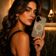 Apple iPhone 17 Glitter Diamond MagSafe Case Compatible | Shockproof Luxury Glitter Cover | Magnetic Wireless Charging Support | iCare