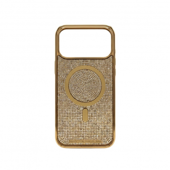 iPhone 17 Pro Max Glitter Diamond MagSafe Case Compatible | Shockproof Glitter Back Cover | Magnetic Wireless Charging Support | iCare