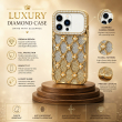 iPhone 17 Pro Max Glitter Diamond Checked Shockproof Designer Case | iCare