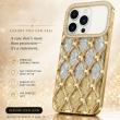 iPhone 17 Pro Max Glitter Diamond Checked Shockproof Designer Case | iCare