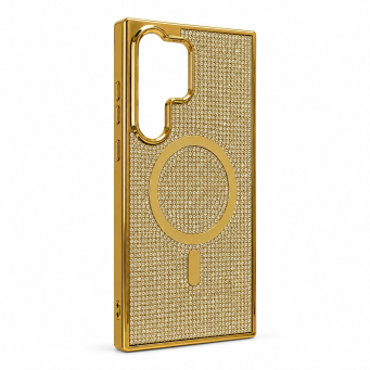 Glitter Diamond MagSafe Cover for Samsung Galaxy S24 Ultra | Luxury Sparkle Crystal Back Case | Shockproof Slim Bridal Cover &ndash; Samsung S24 Ultra | iCare
