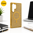 Glitter Diamond MagSafe Cover for Samsung Galaxy S24 Ultra | Luxury Sparkle Crystal Back Case | Shockproof Slim Bridal Cover &ndash; Samsung S24 Ultra | iCare