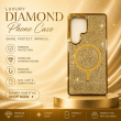 Glitter Diamond MagSafe Cover for Samsung Galaxy S24 Ultra | Luxury Sparkle Crystal Back Case | Shockproof Slim Bridal Cover &ndash; Samsung S25 Ultra | iCare
