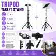 Universal 7-12 Inch Tablet Stand Compatible For iPad, Kindle HD, Samsung Galaxy Tab Adjustable Tripod Stand Holder | iCare