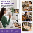 Universal 7-12 Inch Tablet Stand Compatible For iPad, Kindle HD, Samsung Galaxy Tab Adjustable Tripod Stand Holder | iCare