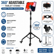 Universal Tablet Tripod Stand 7-12 Inch | 360&deg; Rotating Adjustable Foldable Holder for iPad, Samsung, Lenovo &amp; Android Tablets | iCare