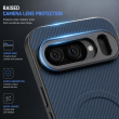 Carbon fibber Texture SiliconCase GP10 / 10Pro | Google Pixel 10/10 Pro Carbon Fiber MagSafe Case &ndash; Shockproof Protective Back Cover with Camera Protection &ndash; Blue | iCare