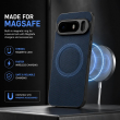 Carbon fibber Texture SiliconCase GP10 / 10Pro | Google Pixel 10/10 Pro Carbon Fiber MagSafe Case &ndash; Shockproof Protective Back Cover with Camera Protection &ndash; Blue | iCare