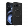 Carbon fibber Texture SiliconCase GP10A | Google Pixel 10A Carbon Fiber MagSafe Case By iCare Shockproof Anti-Scratch Slim Back Cover with Camera Protection &ndash; Black | iCare