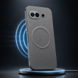 Carbon fibber Texture SiliconCase GP10A | Google Pixel 10A Carbon Fiber MagSafe Case By iCare Shockproof Anti-Scratch Slim Back Cover with Camera Protection &ndash; Grey | iCare