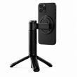 Smartphones 2-in-1 Magnetic Selfie Stick Tripod with Wireless Remote | MagSafe Compatible | Foldable Extendable Stand | iCare
