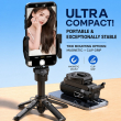 Smartphones 2-in-1 Magnetic Selfie Stick Tripod with Wireless Remote | MagSafe Compatible | Foldable Extendable Stand | iCare